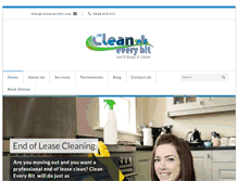 Tablet Screenshot of cleaneverybit.com